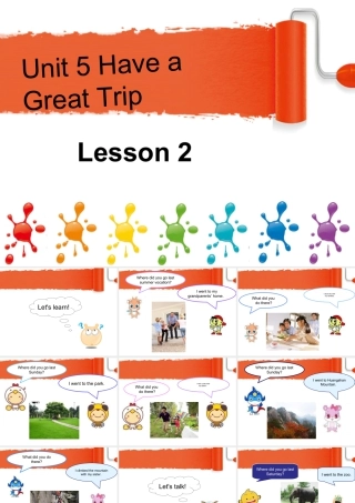 (人教新起点) 五年级英语下册Unit 5 Have a Great Trip Lesson 2 课件 2.ppt