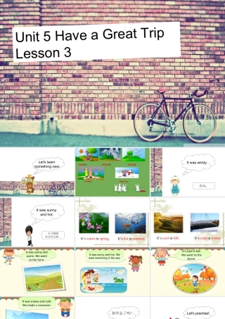 (人教新起点) 五年级英语下册Unit 5 Have a Great Trip Lesson 3 课件 1.ppt