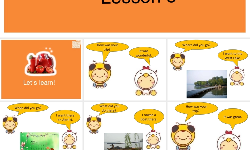 (人教新起点) 五年级英语下册Unit 5 Have a Great Trip Lesson 3 课件 2.ppt