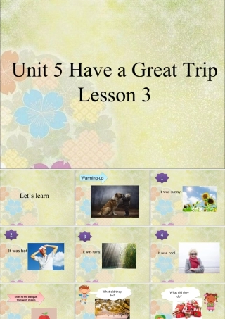 (人教新起点) 五年级英语下册Unit 5 Have a Great Trip Lesson 3 课件 3.ppt
