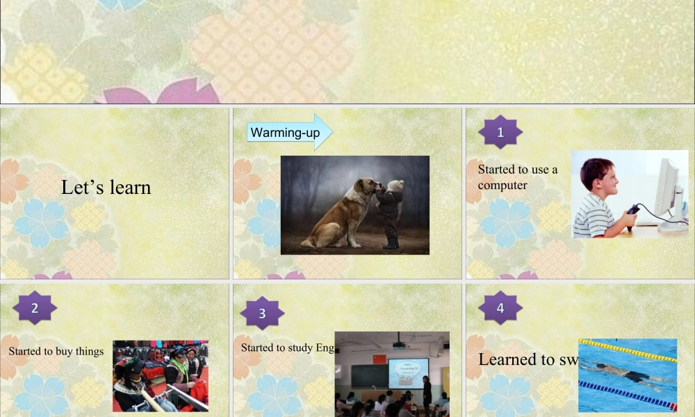 (人教新起点) 五年级英语下册Unit 6 Growing Up Lesson 2 课件 3.ppt