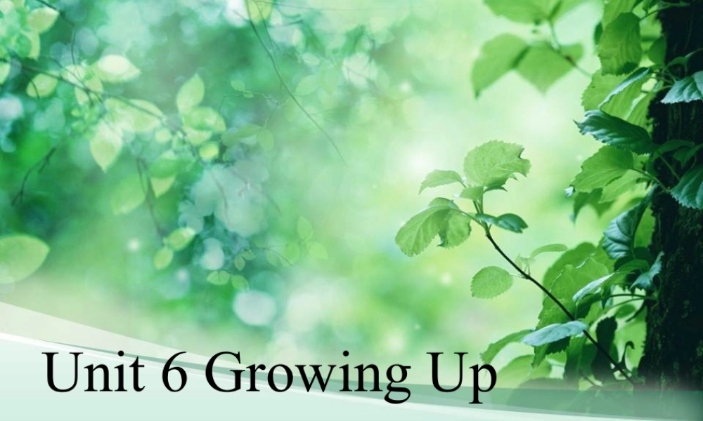 (人教新起点) 五年级英语下册Unit 6 Growing Up Lesson 3 课件 2.ppt