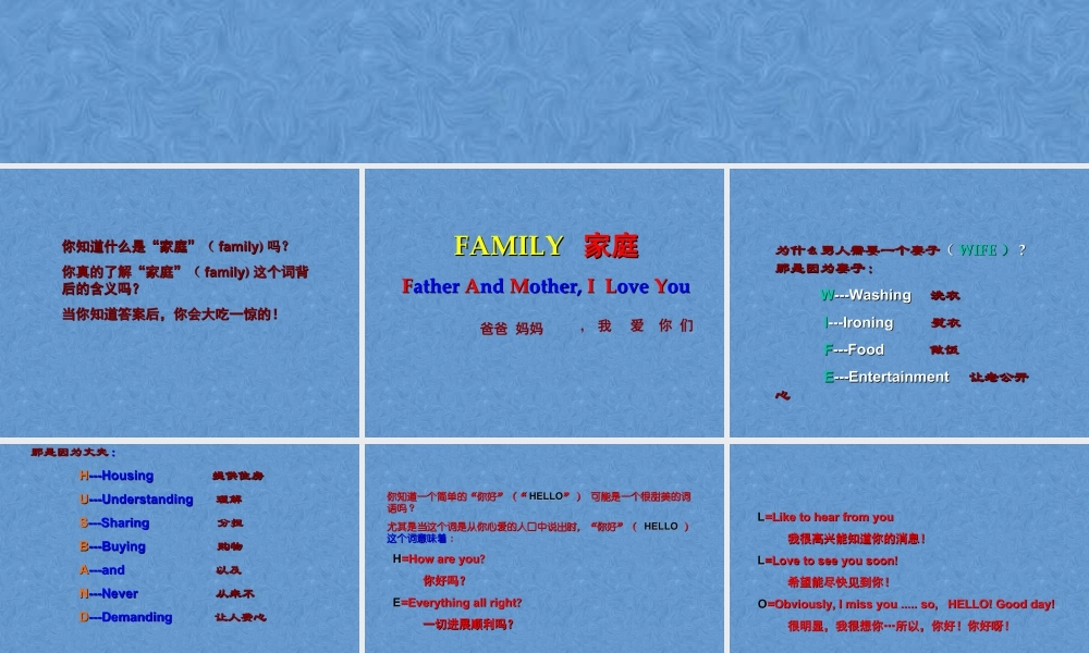 （人教新起点）二年级英语上册课件 Family（1）.ppt