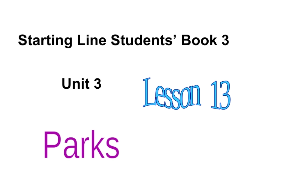 （人教新起点）二年级英语上册课件 Unit 3 lesson 13.ppt