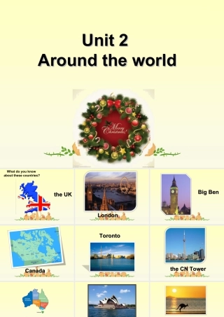 （人教新起点）六年级英语上册 Unit 2 Around the world 课件.ppt