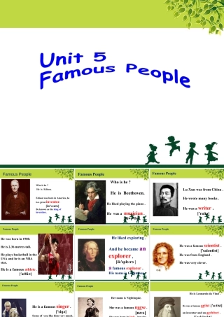 （人教新起点）六年级英语上册 Unit 5 Famous people 课件.ppt