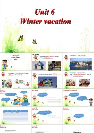 （人教新起点）六年级英语上册 Unit 6 Winter vacation 课件 .ppt