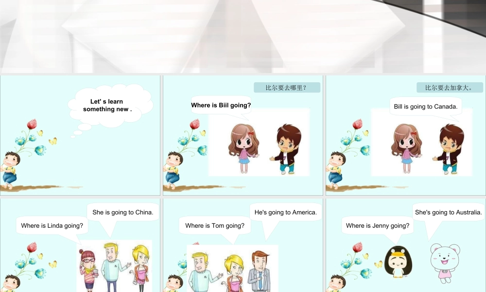 （人教新起点）六年级英语下册 Unit 1 Visiting Canada Lesson 1 课件2.ppt