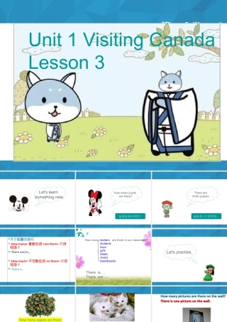 （人教新起点）六年级英语下册 Unit 1 Visiting Canada Lesson 3 课件2.ppt