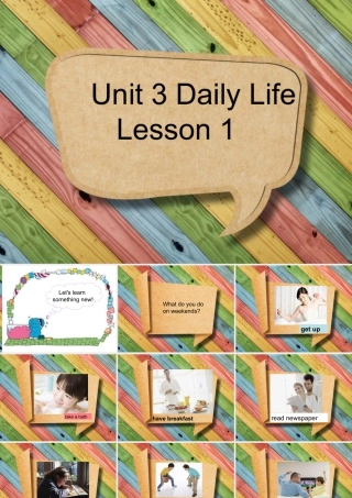 （人教新起点）六年级英语下册 Unit 3 Daily Life Lesson 1 课件 1.ppt