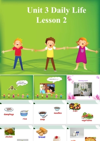 （人教新起点）六年级英语下册 Unit 3 Daily Life Lesson 2 课件 1.ppt