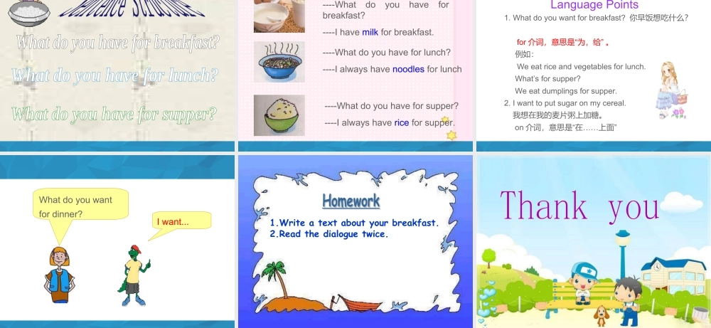 （人教新起点）六年级英语下册 Unit 3 Daily Life Lesson 2 课件 2.ppt
