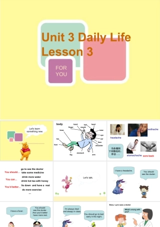 （人教新起点）六年级英语下册 Unit 3 Daily Life Lesson 3 课件 2.ppt