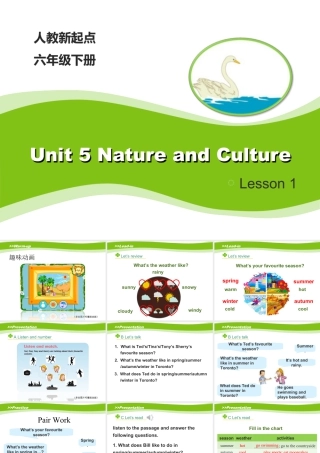 （人教新起点）六年级英语下册 Unit5_Lesson1_教学课件.ppt