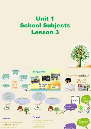 （人教新起点）三年级英语下册 Unit 1 School Subjects Lesson 3 课件 2.ppt