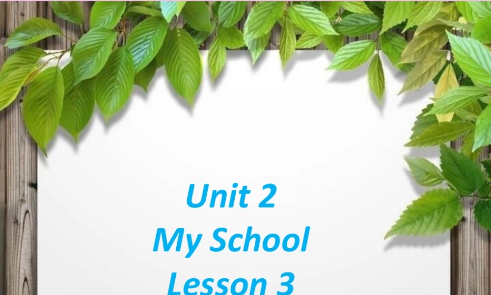 （人教新起点）三年级英语下册 Unit 2 My School Lesson 3 课件 2.ppt