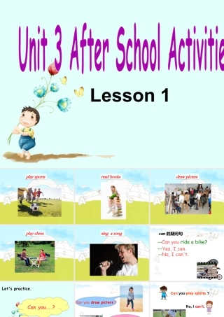 （人教新起点）三年级英语下册 Unit 3 After School Activities Lesson 1 课件 2.ppt