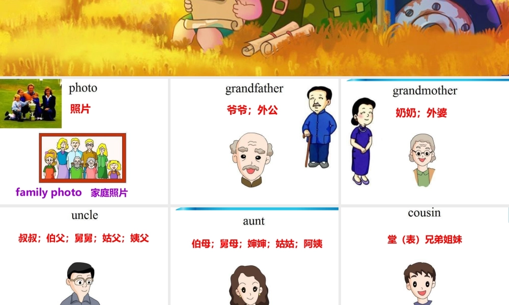 （人教新起点）三年级英语下册 Unit 4 My Family Lesson 1 课件 1.ppt