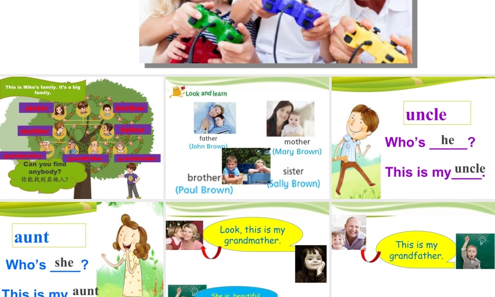 （人教新起点）三年级英语下册 Unit 4 My Family Lesson 1 课件 2.ppt