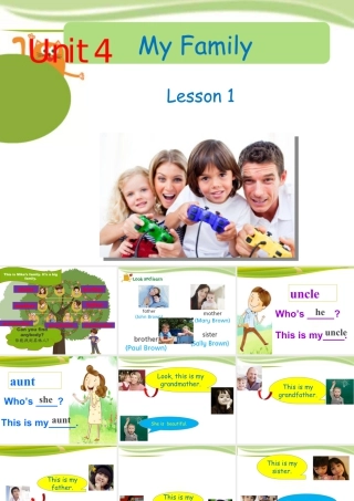 （人教新起点）三年级英语下册 Unit 4 My Family Lesson 1 课件 2.ppt