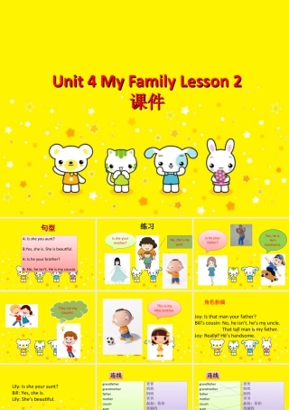 （人教新起点）三年级英语下册 Unit 4 My Family Lesson 2 课件 3.ppt