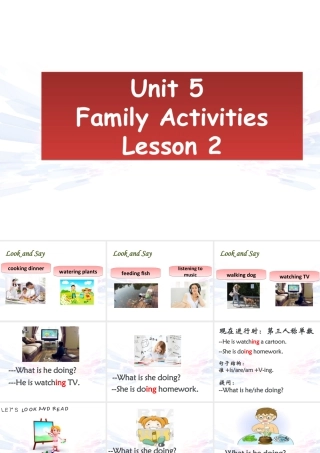 （人教新起点）三年级英语下册 Unit 5 Family Activities Lesson 3 课件 1.ppt