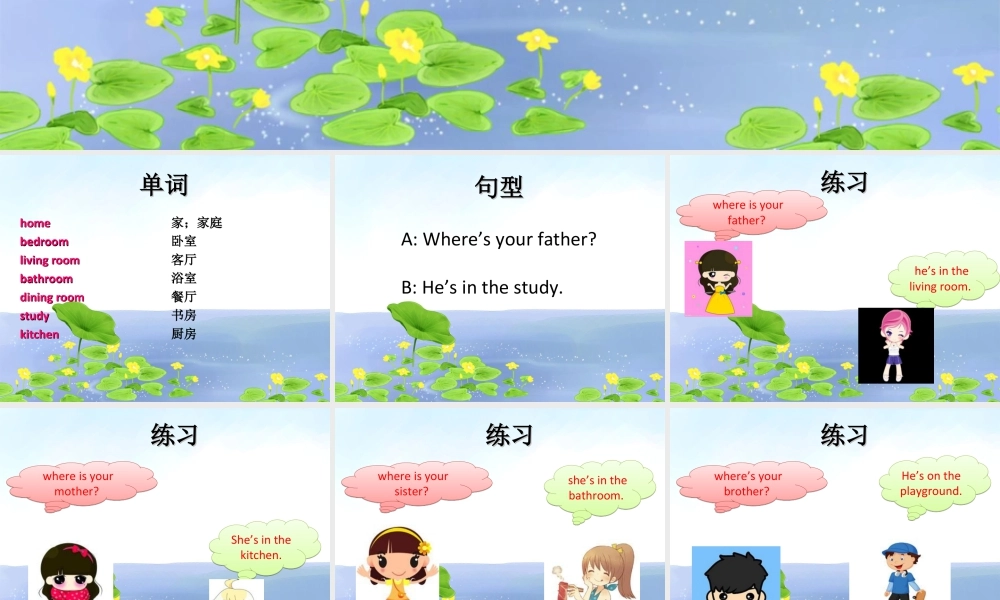 （人教新起点）三年级英语下册 Unit 6 My Home Lesson 1 课件 3.ppt