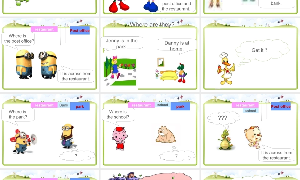 （人教新起点）四年级英语下册Unit 1 My Neighbourhood Lesson 1 课件2.ppt