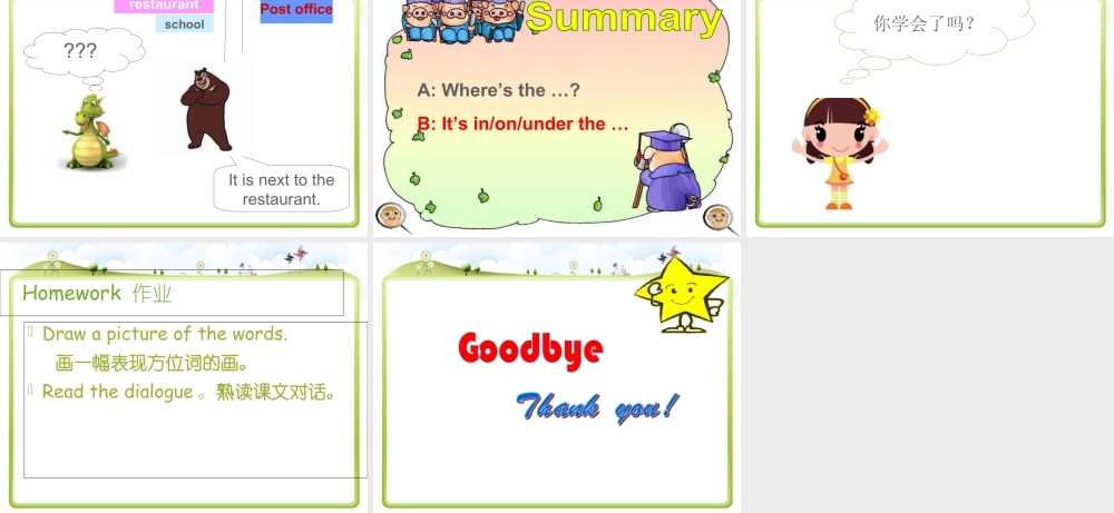 （人教新起点）四年级英语下册Unit 1 My Neighbourhood Lesson 1 课件2.ppt