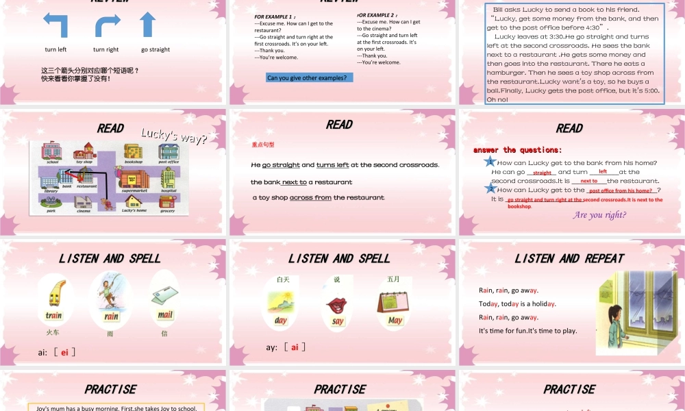 （人教新起点）四年级英语下册Unit 1 My Neighbourhood lesson 3 课件3.ppt