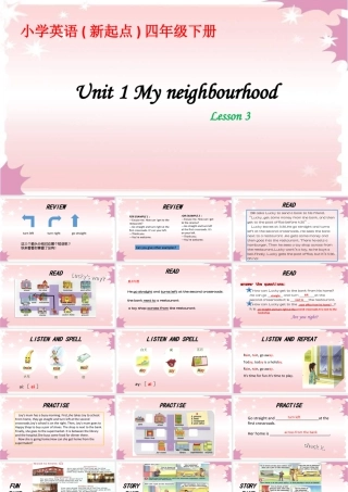 （人教新起点）四年级英语下册Unit 1 My Neighbourhood lesson 3 课件3.ppt
