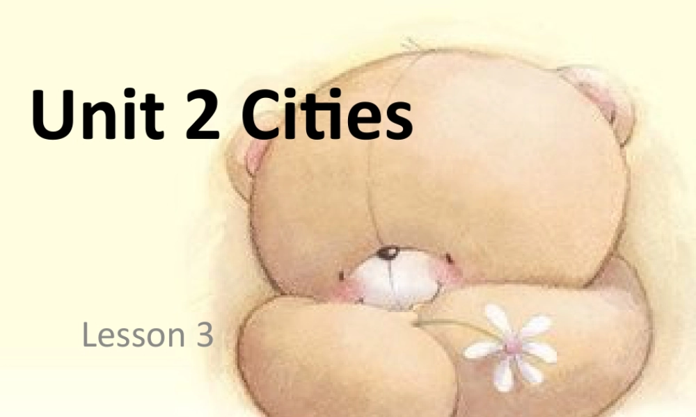 （人教新起点）四年级英语下册Unit 2 Cities Lesson 3 课件3.ppt