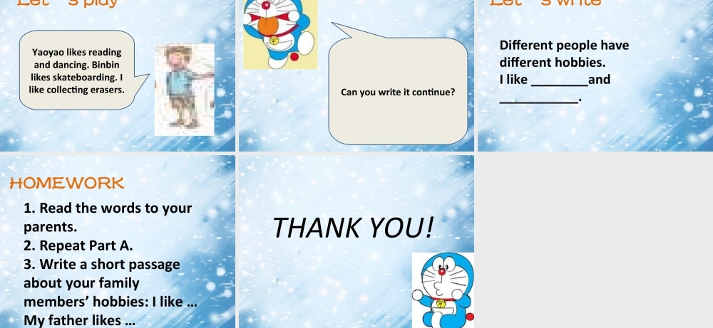 （人教新起点）四年级英语下册Unit 4 Hobbies Lesson 1 课件3.ppt