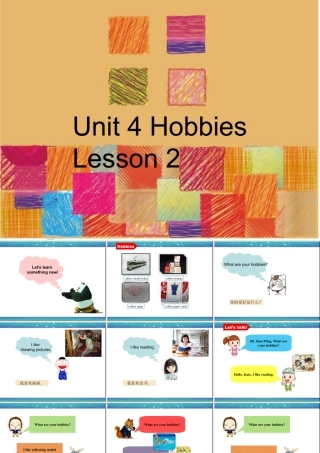 （人教新起点）四年级英语下册Unit 4 Hobbies Lesson 2 课件 2.ppt