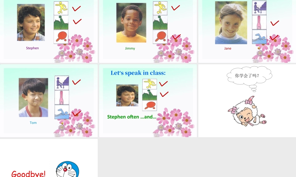 （人教新起点）四年级英语下册Unit 5 Free time Lesson 1 课件 2.ppt