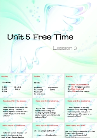 （人教新起点）四年级英语下册Unit 5 Free Time Lesson 3 课件3.ppt