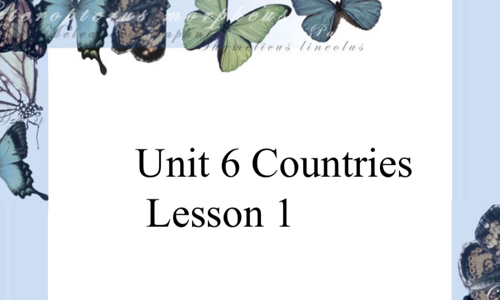 （人教新起点）四年级英语下册Unit 6 Countries Lesson 1 课件 2.ppt