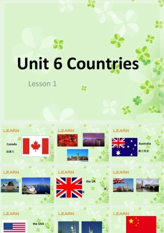 （人教新起点）四年级英语下册Unit 6 Countries Lesson 1 课件3.ppt
