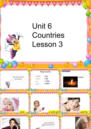 （人教新起点）四年级英语下册Unit 6 Countries Lesson 3 课件 1.ppt