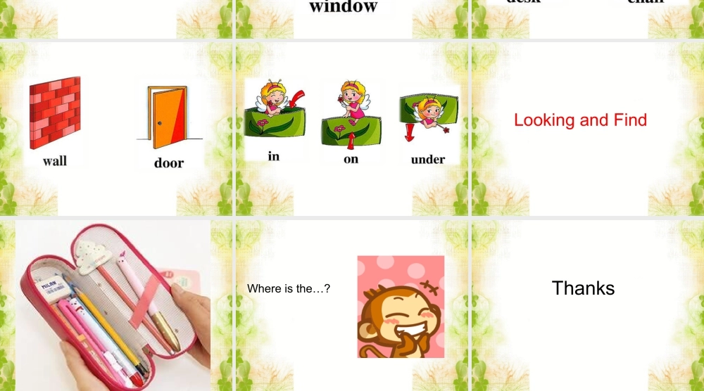 人教（新起点）一年级下册 Unit 1 Classroom Lesson 3 课件3.ppt