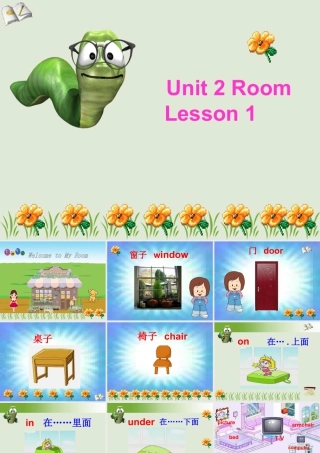 人教（新起点）一年级下册 Unit 2 Room Lesson 1 课件3.ppt