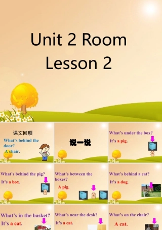人教（新起点）一年级下册 Unit 2 Room Lesson 2 课件 1.ppt