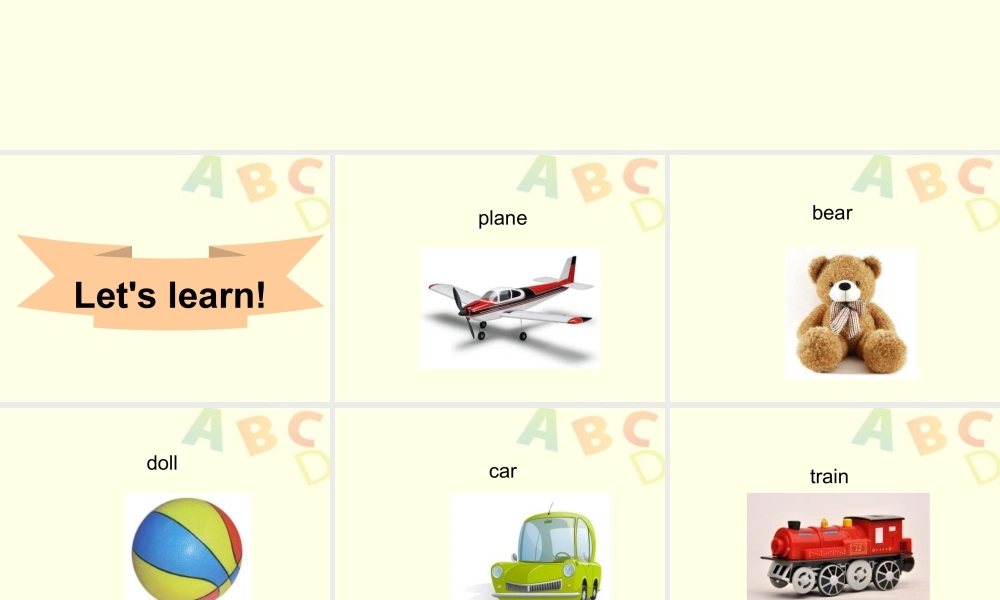 人教（新起点）一年级下册 Unit 3 Toys Lesson 1 课件 2.ppt