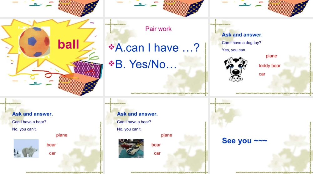 人教（新起点）一年级下册 Unit 3 Toys Lesson 2 课件3.ppt