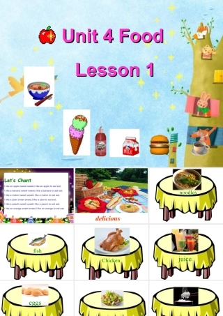 人教（新起点）一年级下册 Unit 4 Food Lesson 1 课件3.ppt