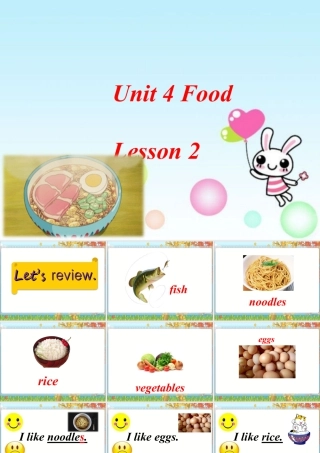 人教（新起点）一年级下册 Unit 4 Food Lesson 2 课件 2.ppt