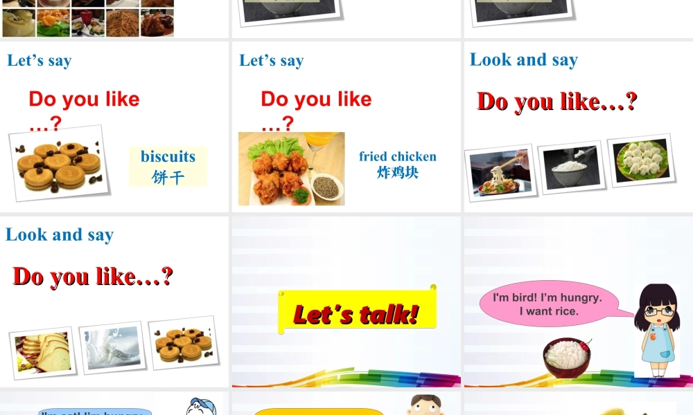 人教（新起点）一年级下册 Unit 4 Food Lesson 3 课件 1.ppt