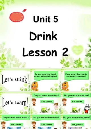人教（新起点）一年级下册 Unit 5 Drink Lesson 2 课件3.ppt