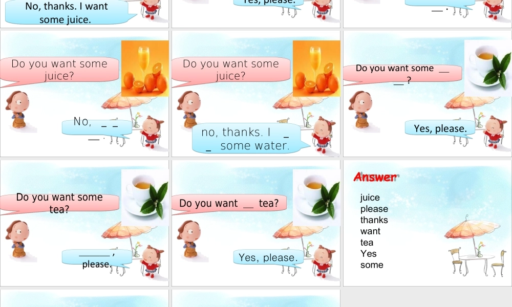 人教（新起点）一年级下册 Unit 5 Drink Lesson 3 课件3.ppt