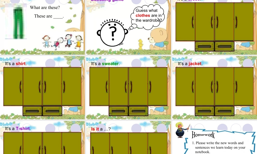 人教（新起点）一年级下册 Unit 6 Clothes Lesson3 课件 2.ppt